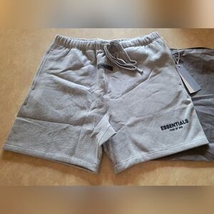 Fear Of God Essentials Dark Oatmeal Shorts | Size L